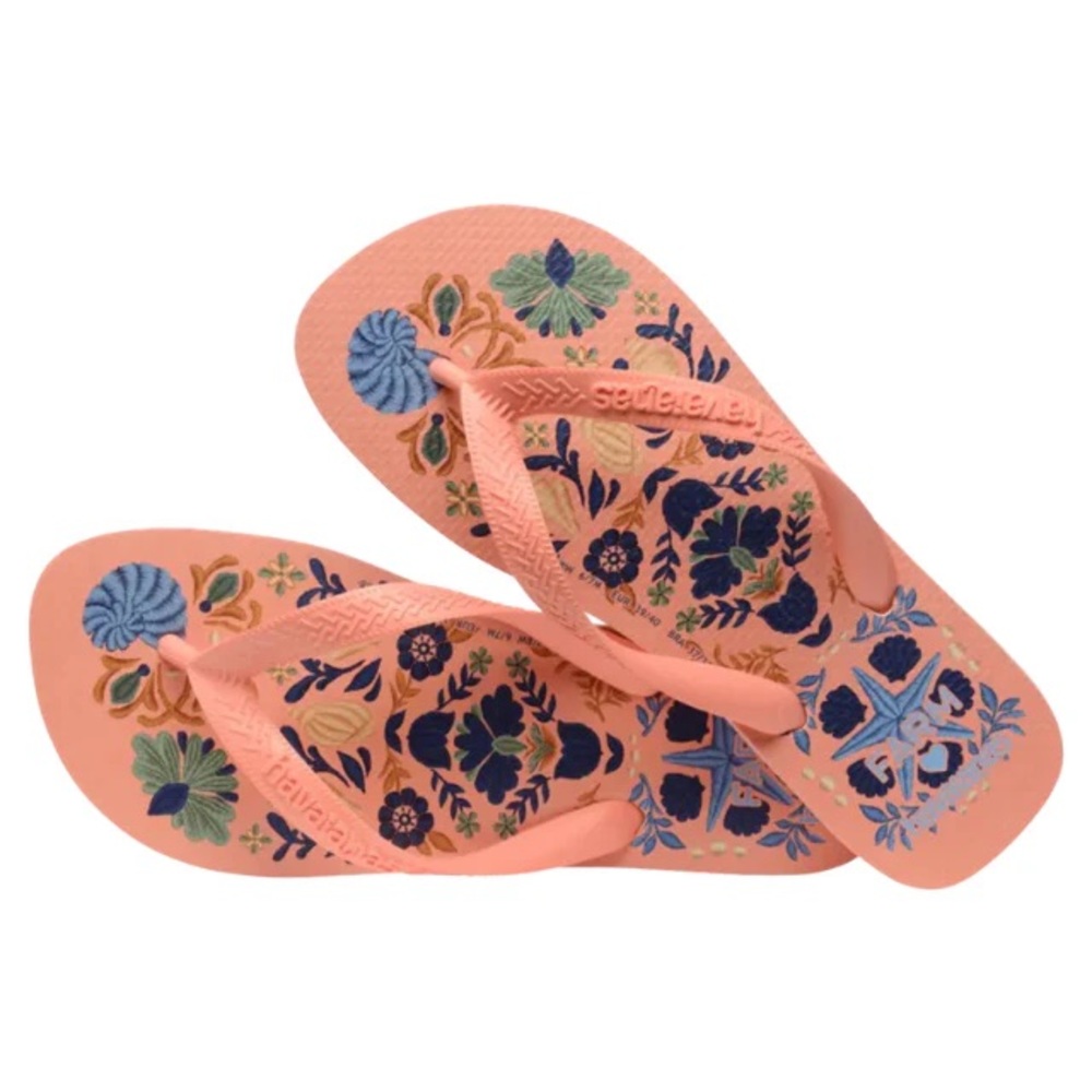 Havaianas Farm Rio Seashell Tapestry Flip Flops!